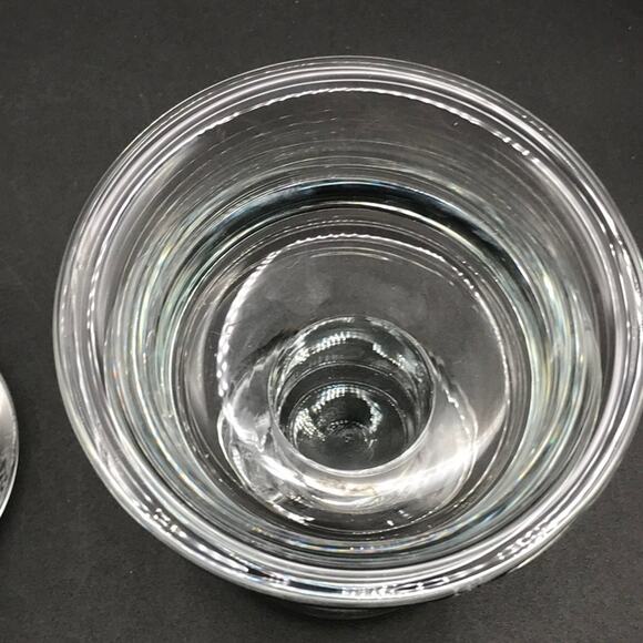 Vintage Crystal Glass Candle Holders - Compotes Set of 2 Maded in Krosno Poland - Picture 3 of 7